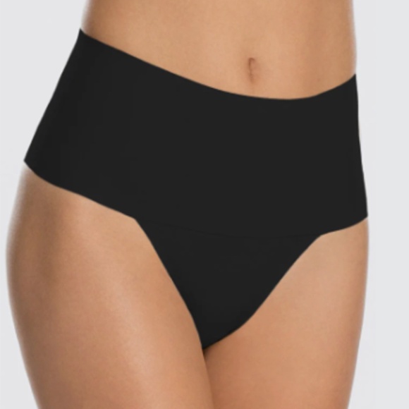 NWT SPANXsupersmooth Undie‑tectable® Thong XL Black NWT - Picture 1 of 8